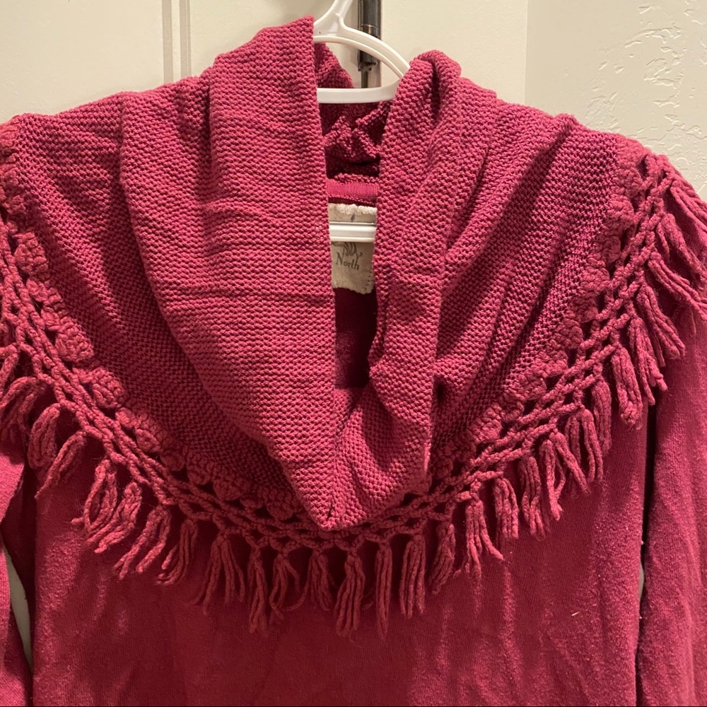 Plum Angel of the North (Anthropologie) sweater, L